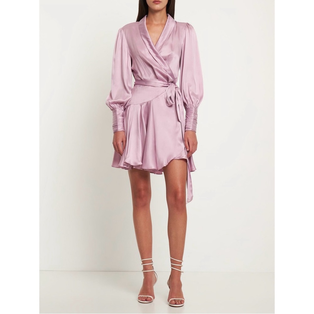 NWT ZIMMERMANN Silk Wrap Mini Dress